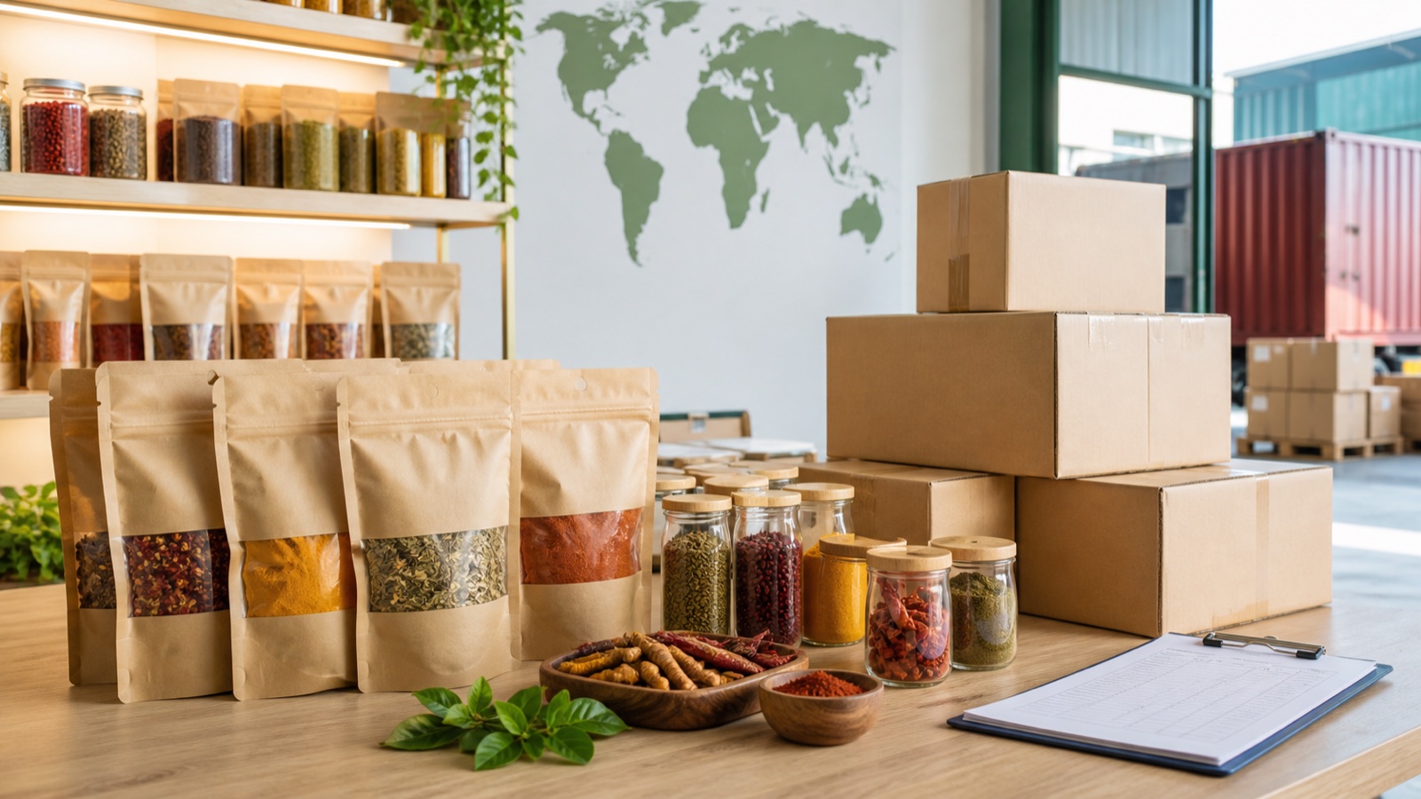 Market-ready spices prepared for retail, B2B and export
